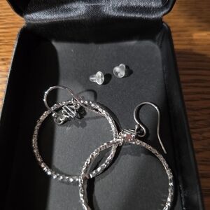 Elegant Silver Hoop Earrings